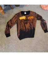 Rare Garçons Star Wars Chewbacca Marron Noir Pull Rrooowr Coton Taille- ... - $18.96