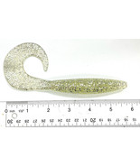 Bulk Package of 10 Soft Plastic Curly Tail Silver Flake Glitter Grubs 6 ... - $279.86 MXN