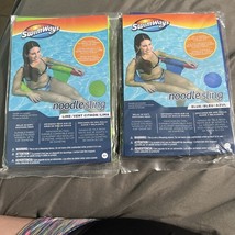 Swimways Mesh Floating Pool Chair Noodle Slings BLUE GREEN New Sealed *L... - $242.37 MXN
