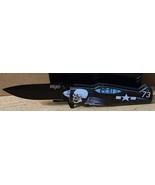 FIGHTER PLANE AIRPLANE SKULL WAR MILITARY SPRING ASSISTED KNIFE BLADE BE... - £13.07 GBP