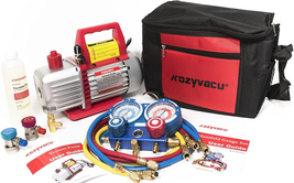 AC Repair Complete Tool Kit with 1-Stage 3.5 CFM Vacuum Pump, Manifold G... - $252.33