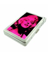 Classic Hollywood Pink Bombshell Cigarette Case w/Built in Lighter Metal Wallet - $19.75