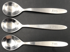 Lot of 3 Vintage TAP Air Portugal Silverware Demitasse Spoons Stainless ... - £14.54 GBP