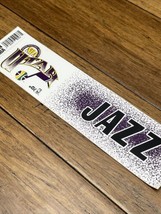 Vintage Utah Jazz Bumper Sticker Official NBA Basketball Trench  11” JD - £4.74 GBP