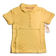 Wonder Nation Girls Uniform Short Sleeve Polo-style Yellow XS Tagless Co... - $10.89