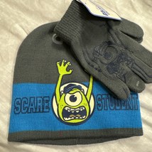 Monster&#39;s Inc University Hat And Gloves Boys Osfa Brand New / Tag Super Warm - £7.90 GBP