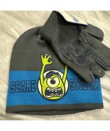 MONSTER&#39;S INC UNIVERSITY  HAT AND GLOVES BOYS  OSFA  BRAND NEW / TAG SUP... - £7.76 GBP