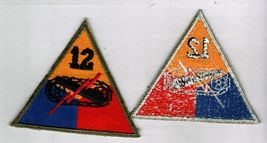 12th ARMOR DIVISION FULL COLOR WW2 ERA PATCH - $3.96