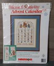 Dimensions Blessed Nativity Advent Calendar Counted Cross Stitch Kit 841... - $24.70
