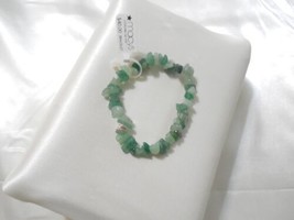 Department Store 7” Sterling Silver Bead Jade Stretch Bracelet B2006 - $21.11