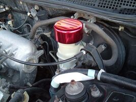 For 92 93 94 95 Honda Civic All Models Anodized Red Brake Reservoir Cove... - $12.86