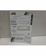 JVC CD radio receiver owners manual KD-S5050 - $20.46 CAD