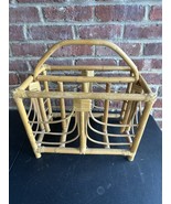 Vintage Boho Bamboo &amp; Rattan Magazine Rack - $1,413.49 MXN