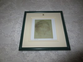 Unused Leonardo Da Vinci Head Of St. Anne, Mother Of Mary 6-3/4&quot; Sq Wall Hanging - $14.85