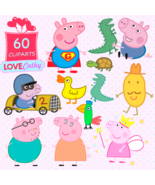Animals character 1, Clipart Digital, PNG, Printable, Party, Decoration - £2.23 GBP