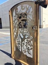 Yoga metal Gate, Modern Metal Gate, Custom Art Pedestrian Walk Thru Entr... - $1,299.00