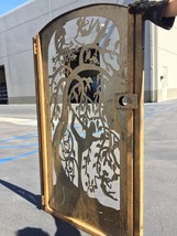 Yoga metal Gate, Modern Metal Gate, Custom Art Pedestrian Walk Thru Entry_36x60 - £1,026.31 GBP