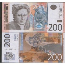 SERBIA 200 dinars UNC 2013 dinara - £2.32 GBP