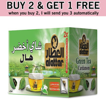 Buy 2 Get 1 Free | Alattar Green Tea Cardamom 15 Bag - £24.64 GBP