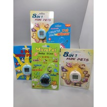 5 Vintage Tamagotchi-alike Virtual 8 in 1 Electronic Pet For Parts Not W... - $174.97