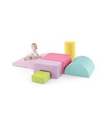 6 Pieces Foam Climbing Blocks Indoor Climb and Crawl Activity Playset wi... - €133,38 EUR
