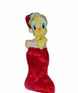 Vintage Tweety Bird Christmas Stocking Santa Birds Warner Brothers 1990 ... - €12,37 EUR
