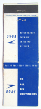 BOAC - British Overseas Airways Corporation 20 Strike Matchbook Cover Matchcover - £1.57 GBP