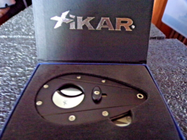Xikar Xi-102 Black Cigar Cutter, Aluminum body, Double guillotine NIB - $84.15