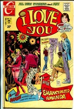 I Love You #95 1972-Charlton-Woman&#39;s Lib issue-David Cassidy pin-up post... - $72.75