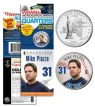 MIKE PIAZZA NY Mets PROMO New York State Quarter Coin &amp; Card in Sealed P... - £8.83 GBP