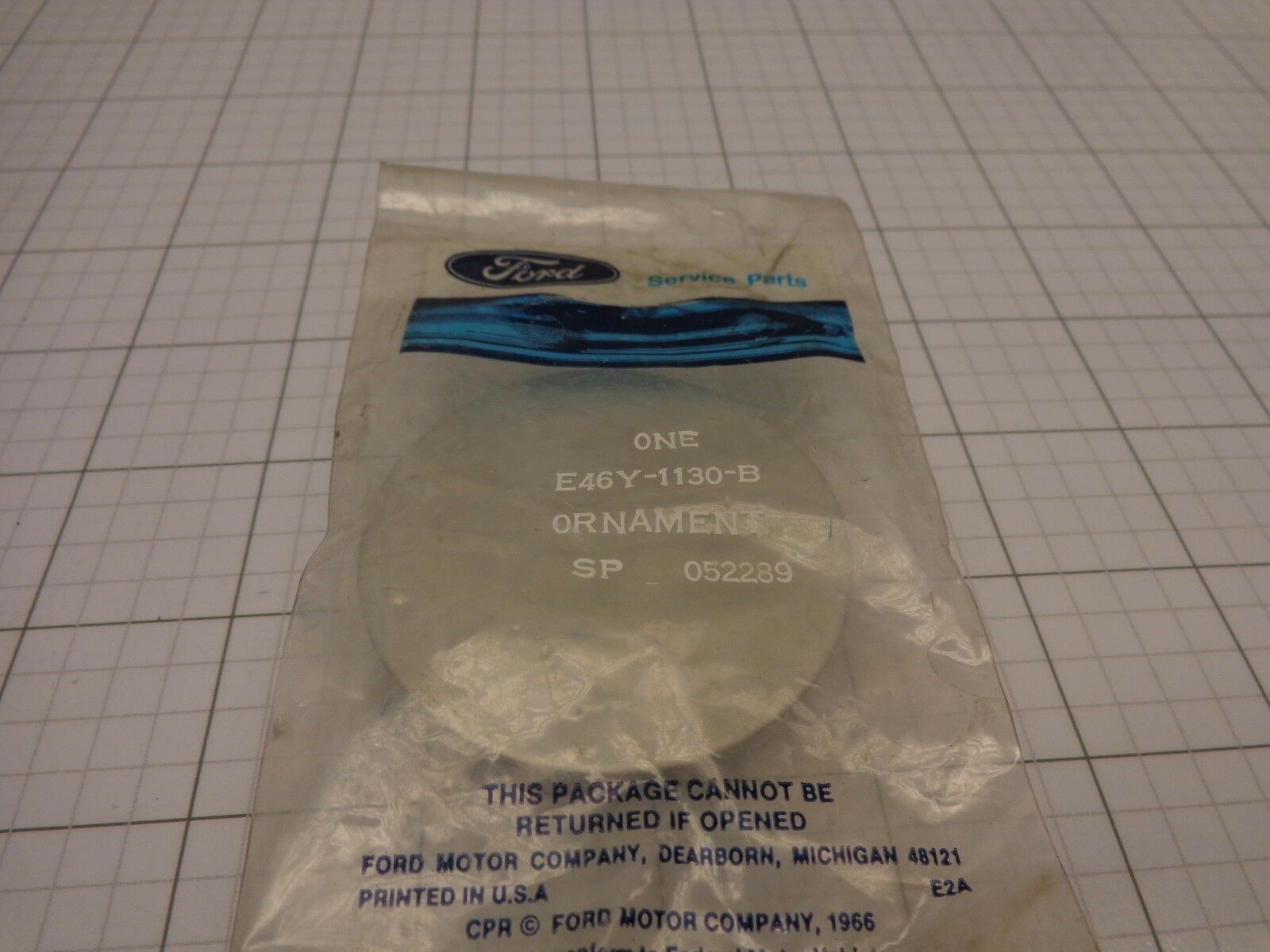 FORD OEM NOS E46Y-1130-B Hub Cap Center Wheel Ornament Mercury - $11.63