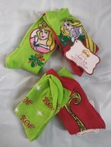 NEW Girls Anklet Socks Size 7.5-3.5 Disney Rapunzel Sleeping Beauty Chri... - £5.54 GBP