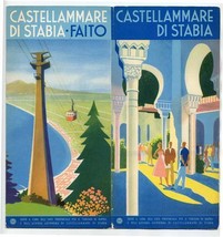 Castellammare Di Stabia Brochure Italy 1955 Faito - $27.72