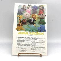 Vintage Thread Crochet Patterns, Animal Kingdom Stuffed Toys 1983, Annies - £9.16 GBP