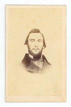 Antique CDV Circa 1870s Horton Handsome Young Man With Trimmed Beard Boston, MA - £9.55 GBP