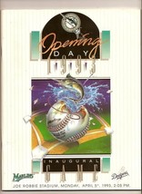 1993 Marlins Inaugural Game Program Marlins Dodgers - £62.02 GBP