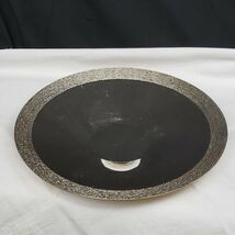 Vintage MCM Centerpiece Dish Silver Plated BSF Germany Flat Textured Bowl - $24.94
