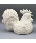 Bisque Chicken Rooster Ready to Paint Farmhouse Decor Accents DIY - $341.00 MXN