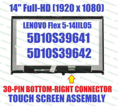 5D10S39642 Lenovo Flex 5 14IIL05 ARE05 14ITL05 14ALC05 Touch Screen LCD Display - £109.86 GBP