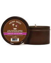 Earthly Body Suntouched Hemp Candle - 6 Oz Round Tin Skinny Dip - £13.08 GBP