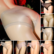 Women Ultra-thin Silky Shiny Lingerie Underwear Sheer See Through Panties Briefs - £6.01 GBP