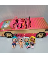 LOL Surprise Car-Pool Coupe Pool &amp; Dance Floor Playset Doll Vehicle W/4 ... - $15.43