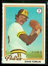 Vintage 1978 Topps Baseball Trading Card #86 Dave Tomlin San Diego Padres - £7.56 GBP