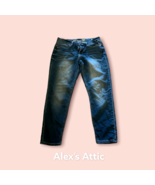 Seven 7 Jeans Womens Size 10 Girlfriend Blue 5 Pocket Design Faded Distr... - $330.76 MXN