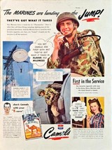 1944-WWII-Vintage Print Ad-CAMELS-Army-Navy-MarinesAir Force-War Bonds-VTG - $286.67 MXN