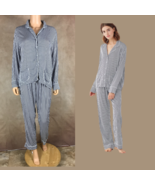 SPLENDID Button-down Striped Woven Pajama Set Size MEDIUM - $25.90