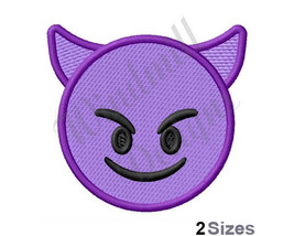 Devil Emoji - Machine Embroidery Design - £2.83 GBP