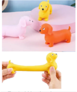 3 Pack Sand Filled Stretch Dogs  Squeeze Stress Toy TY531 moldable  - $21.59 CAD