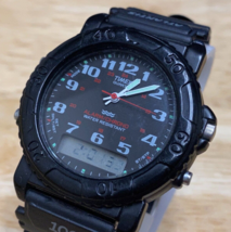 Timex Mens Rotating Bezel Analog Digital Quartz Alarm Chrono Watch~Display Issue - £30.37 GBP