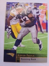 2009 Upper Deck Kevin Faulk #119 New England Patriots Football Card - $1.49